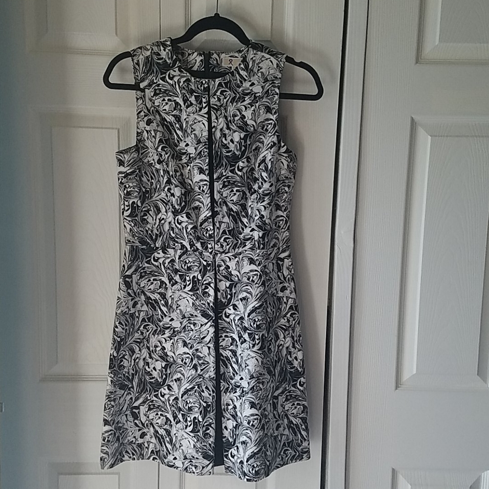 Michael Kors black and white pattern dress